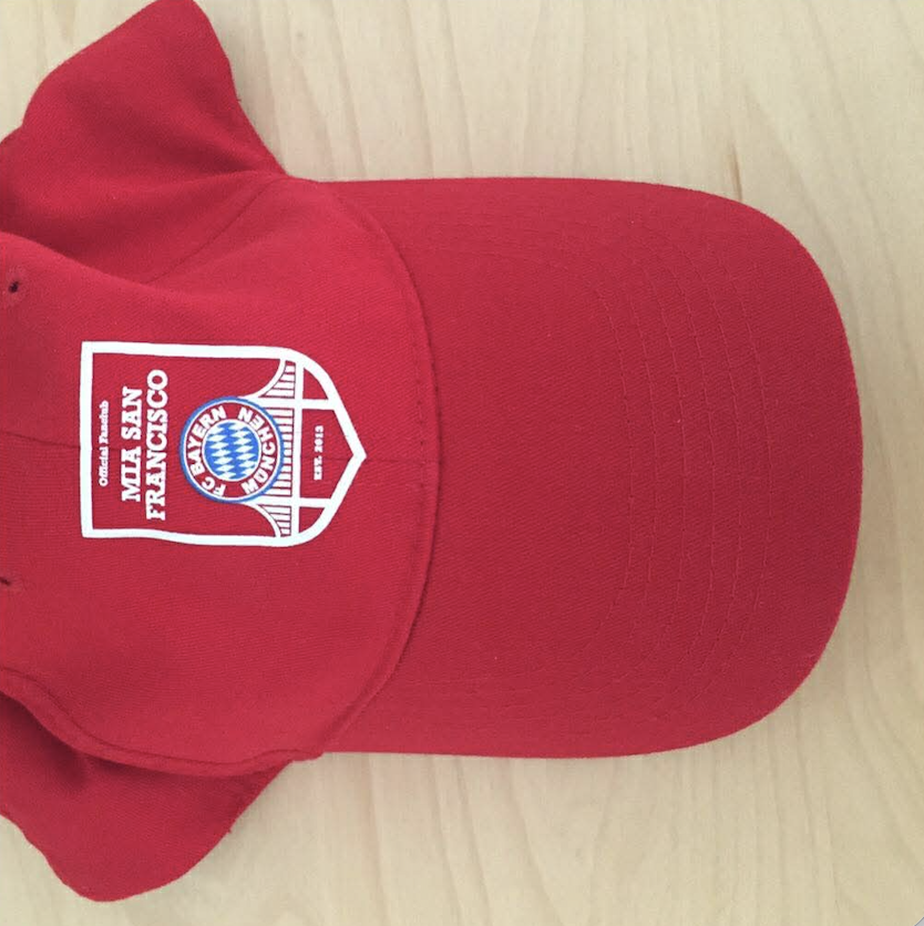 Mia San Francisco club cap — red with embroidered crest