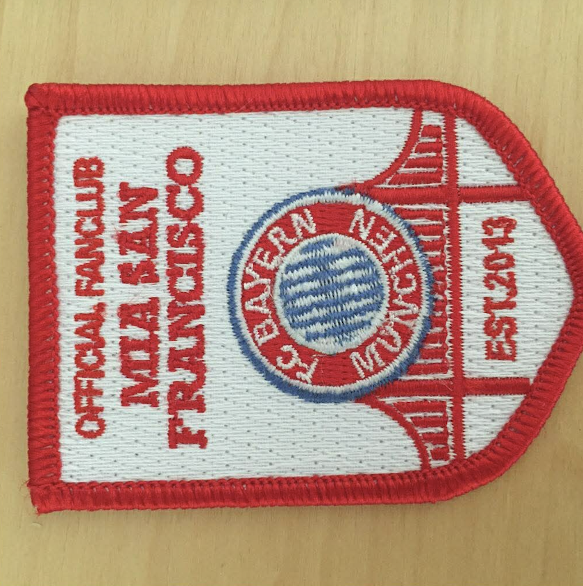 Mia San Francisco embroidered crest patch — Official Fanclub Est. 2013